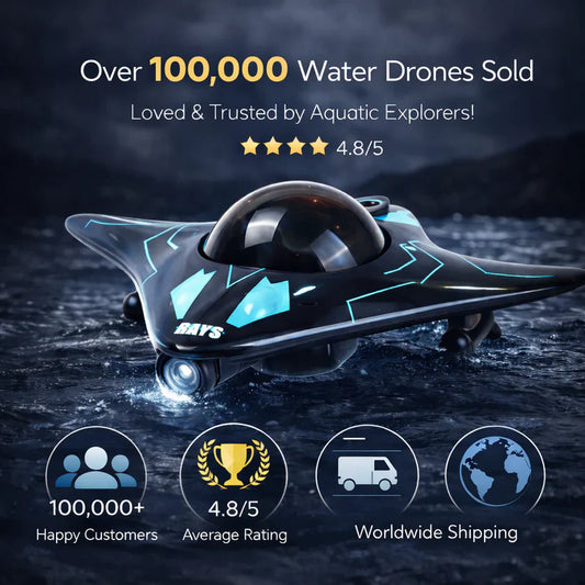 50% off this week! 🎉🎉 Surface Drone – The app-controlled surface drone for exploring water surfaces!
